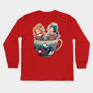 Cuppa Ladies Kids Long Sleeve T-Shirt